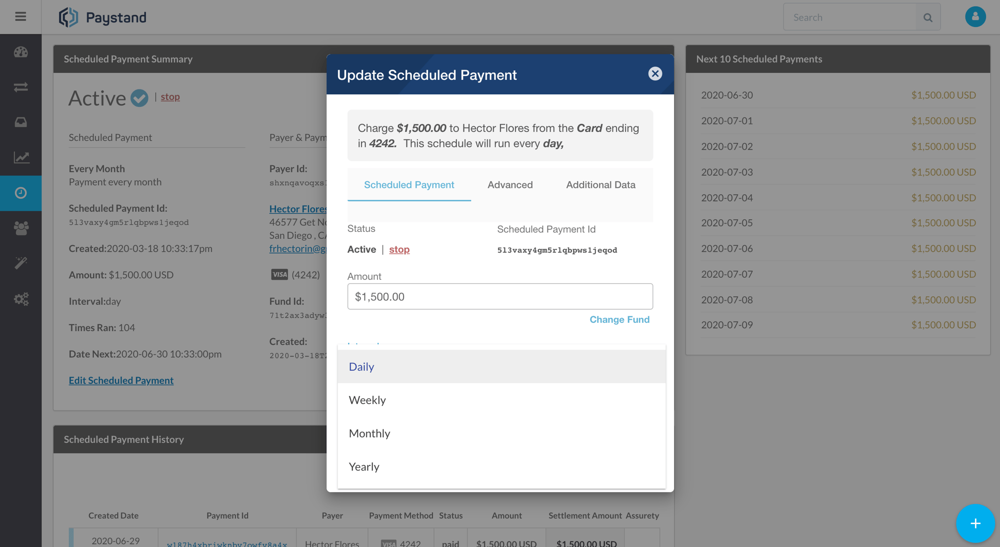 Schedule Payments - Recurring